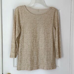 J. Crew Factory Sequin Blouse